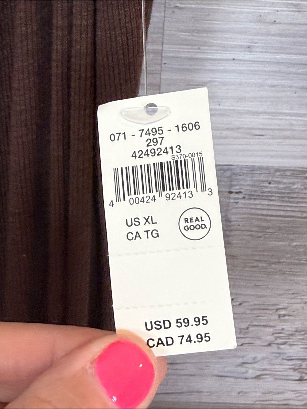 NWT Aerie Ribbed Cami Maxi Dress XL Brown Chocolate Spaghetti Strap Long Slip - Picture 7 of 8